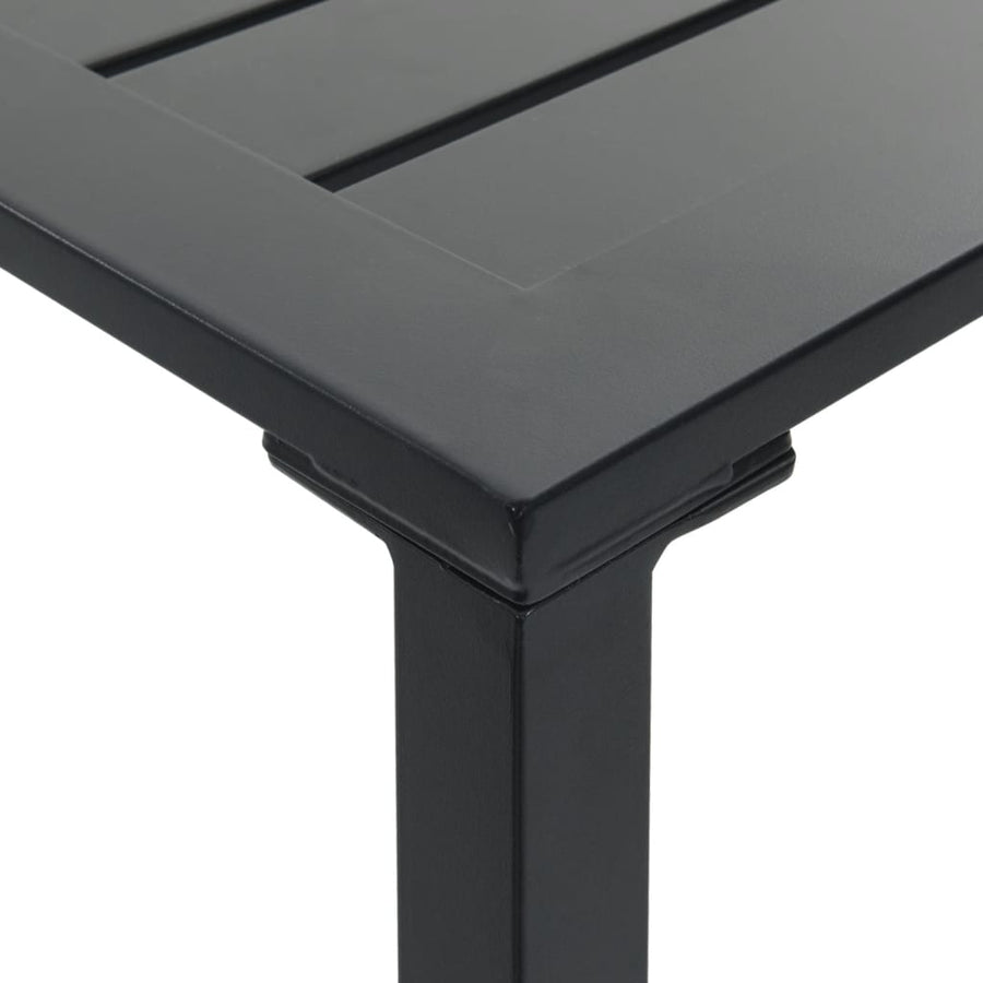 Bartafel Gepoedercoat Staal Zwart 100 x 100 x 110 cm