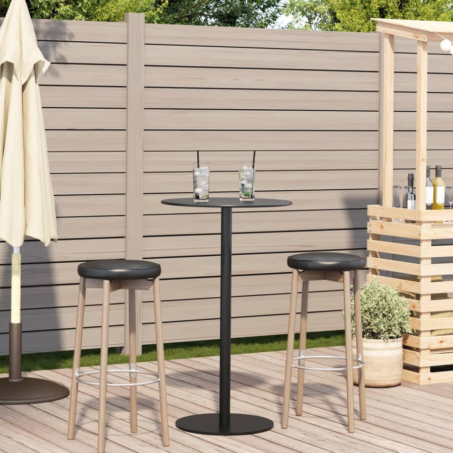 Tuintafel Rond Ø60X105 Cm Staal Zwart
