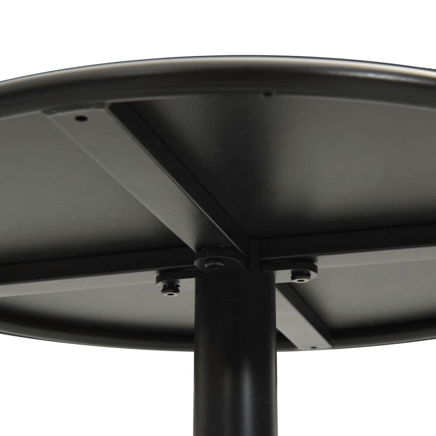 Tuintafel Rond Ø60X105 Cm Staal Zwart