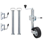 Neuswiel met spanklemmen 60 mm grijs