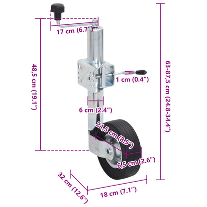 Neuswiel Met 2 Staanders En 3 Spanklemmen 60 Mm