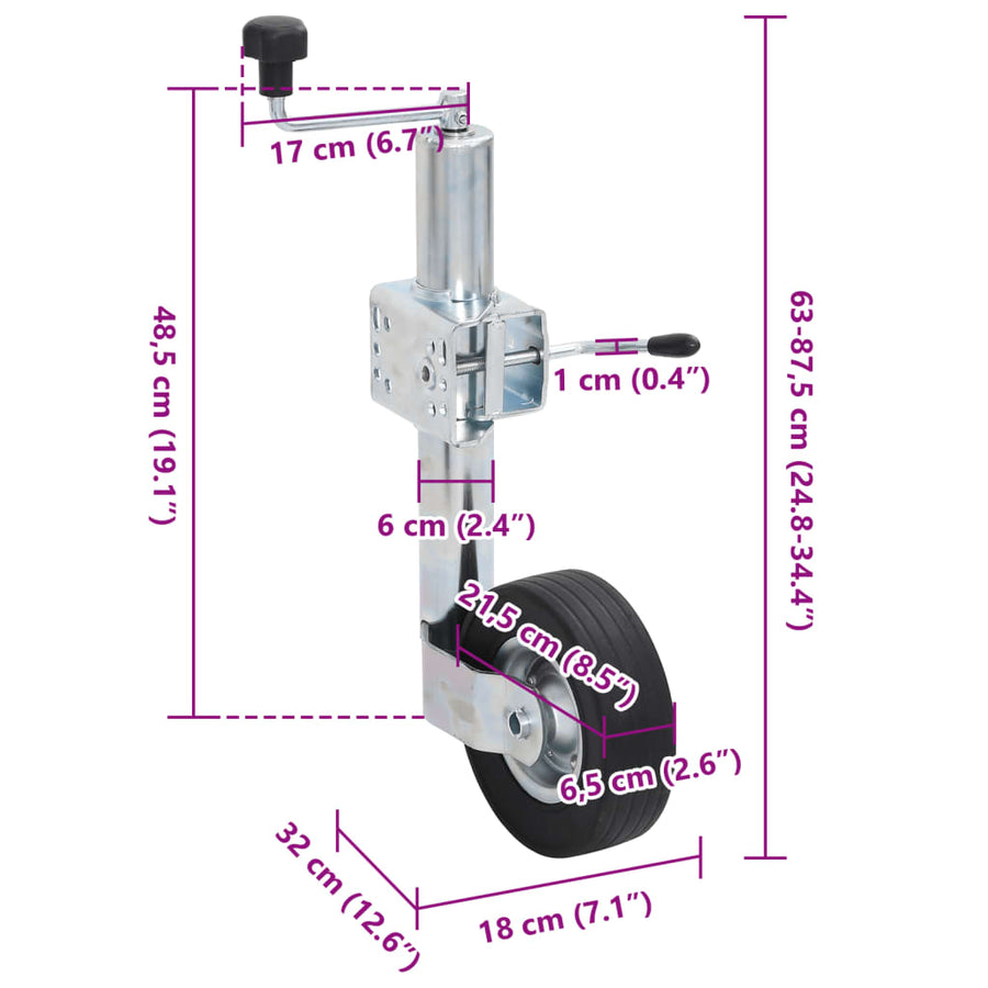 Neuswiel Met 2 Staanders En 3 Spanklemmen 60 Mm