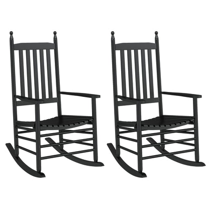 Schommelstoelen Met Gebogen Zitting 2 St Populierenhout 1