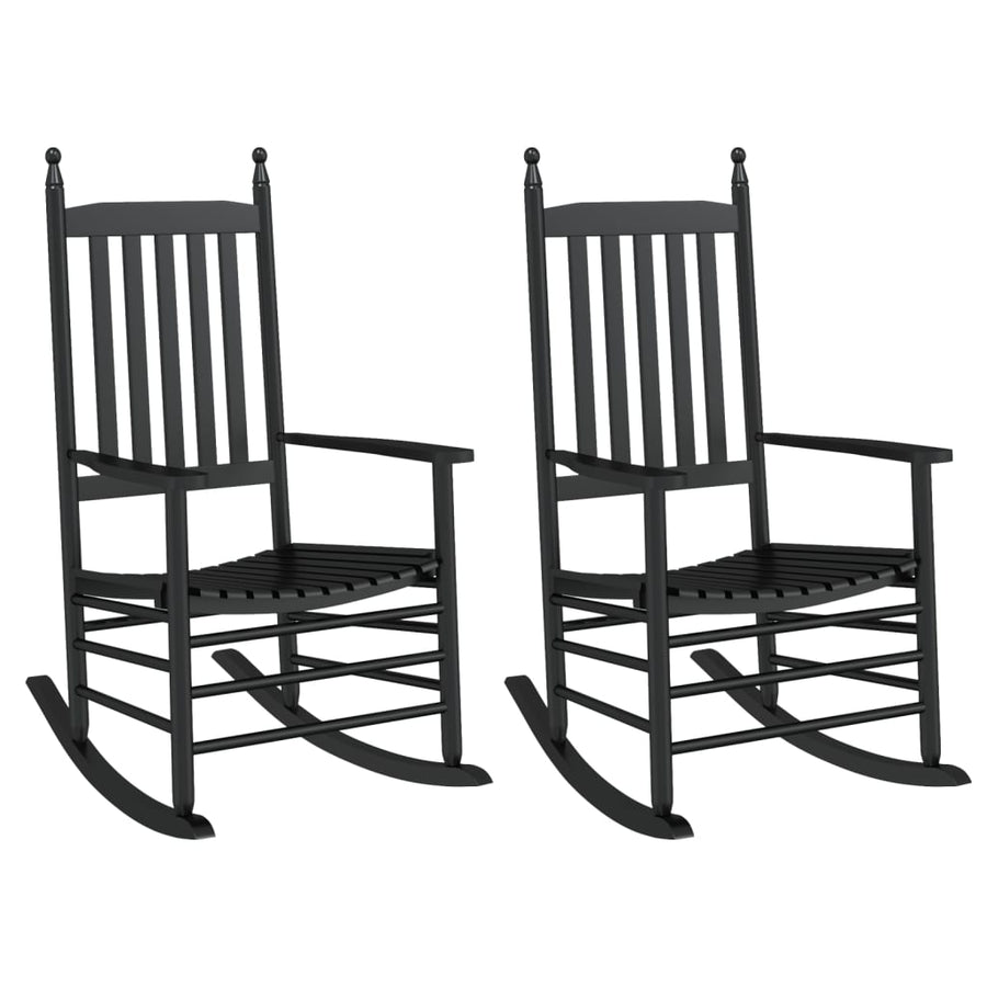 Schommelstoelen Met Gebogen Zitting 2 St Populierenhout 1