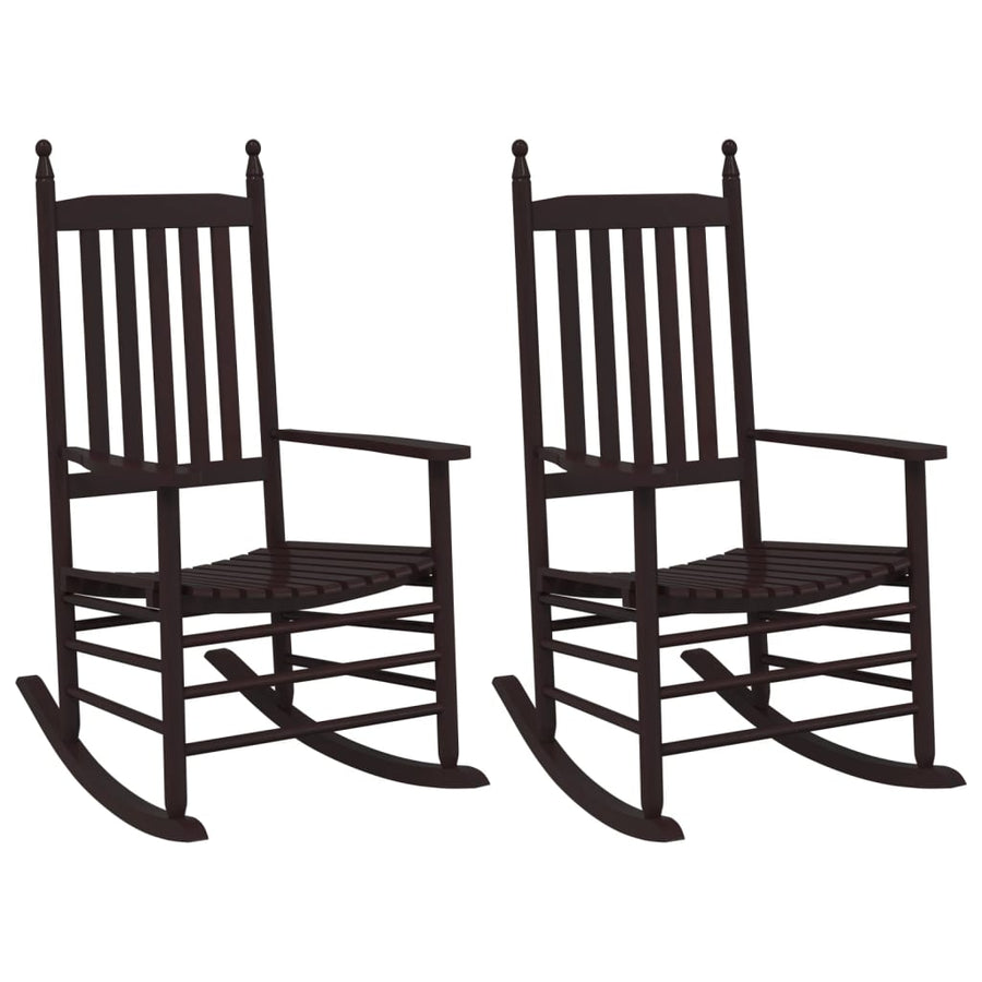 Schommelstoelen Met Gebogen Zitting 2 St Populierenhout 1