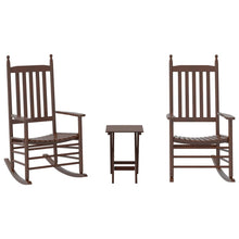 Schommelstoelen 2 St Met Inklapbare Tafel Populierenhout 1