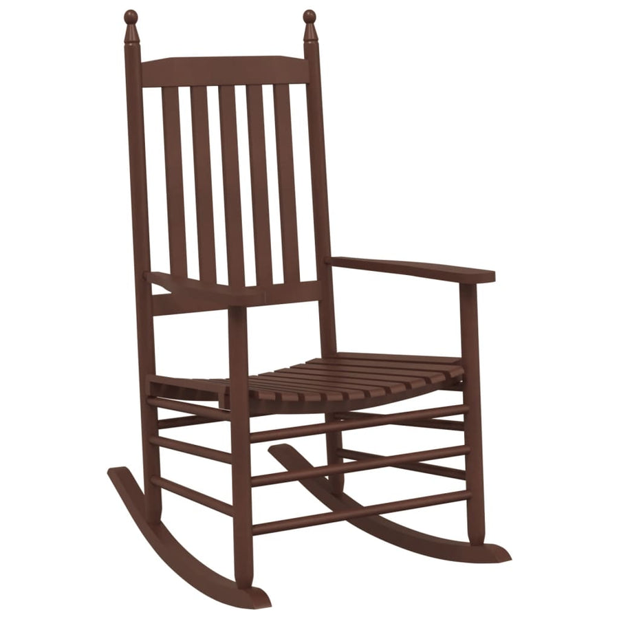 Schommelstoelen 2 St Met Inklapbare Tafel Populierenhout 1