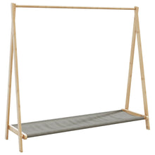 Kledingrek Met Schappen 106X34X102 Cm Bamboe Stof