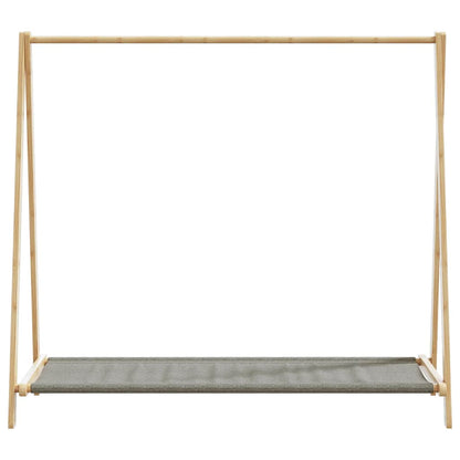 Kledingrek Met Schappen 106X34X102 Cm Bamboe Stof
