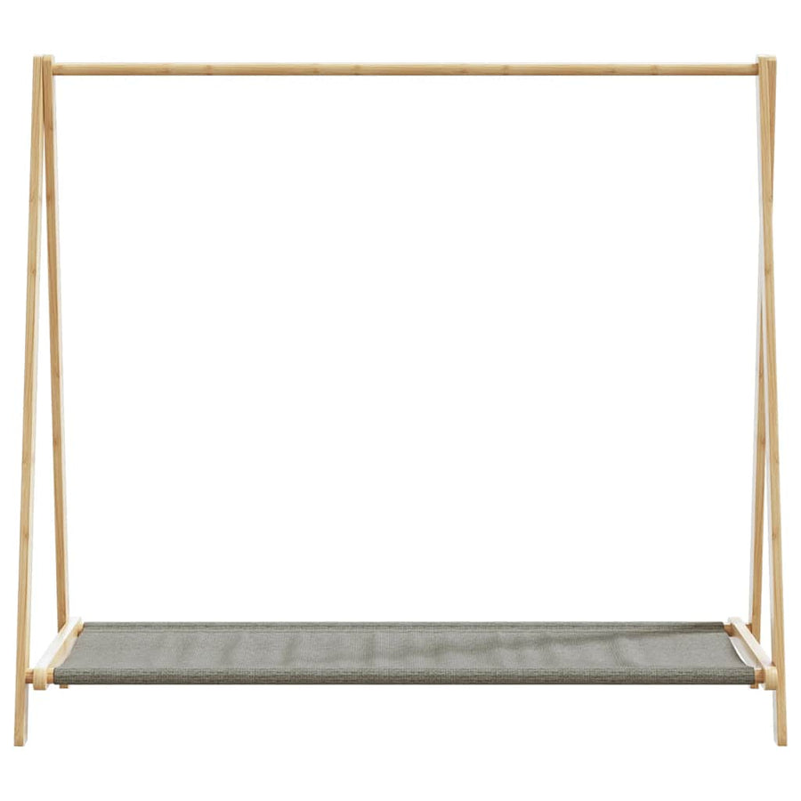 Kledingrek Met Schappen 106X34X102 Cm Bamboe Stof