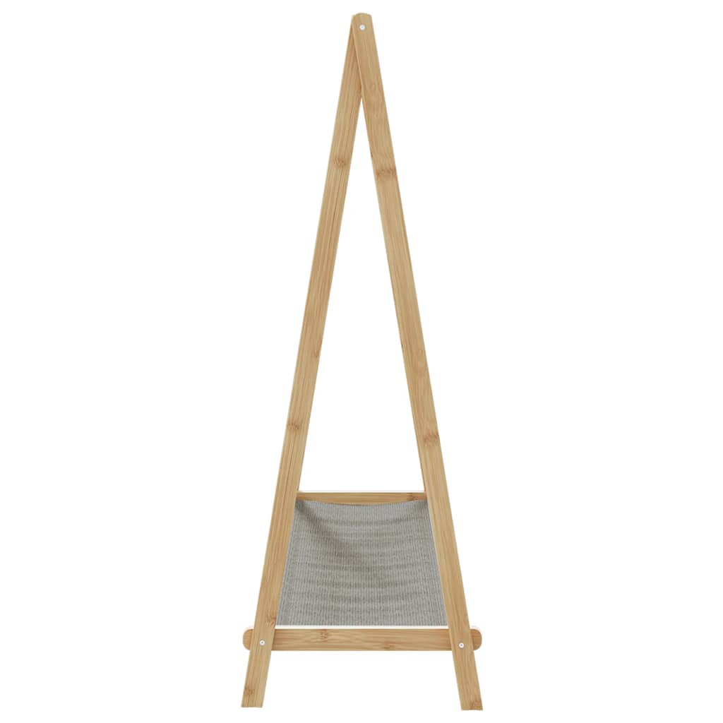 Kledingrek Met Schappen 106X34X102 Cm Bamboe Stof
