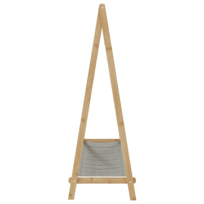 Kledingrek Met Schappen 106X34X102 Cm Bamboe Stof
