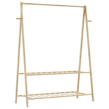 Kledingrek Met Schappen 132X45,5X150,5 Cm 132 cm Bamboe