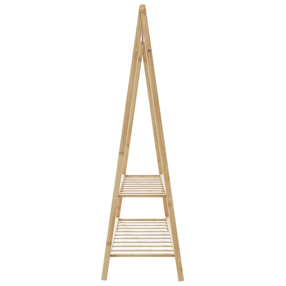 Kledingrek Met Schappen 132X45,5X150,5 Cm 132 cm Bamboe