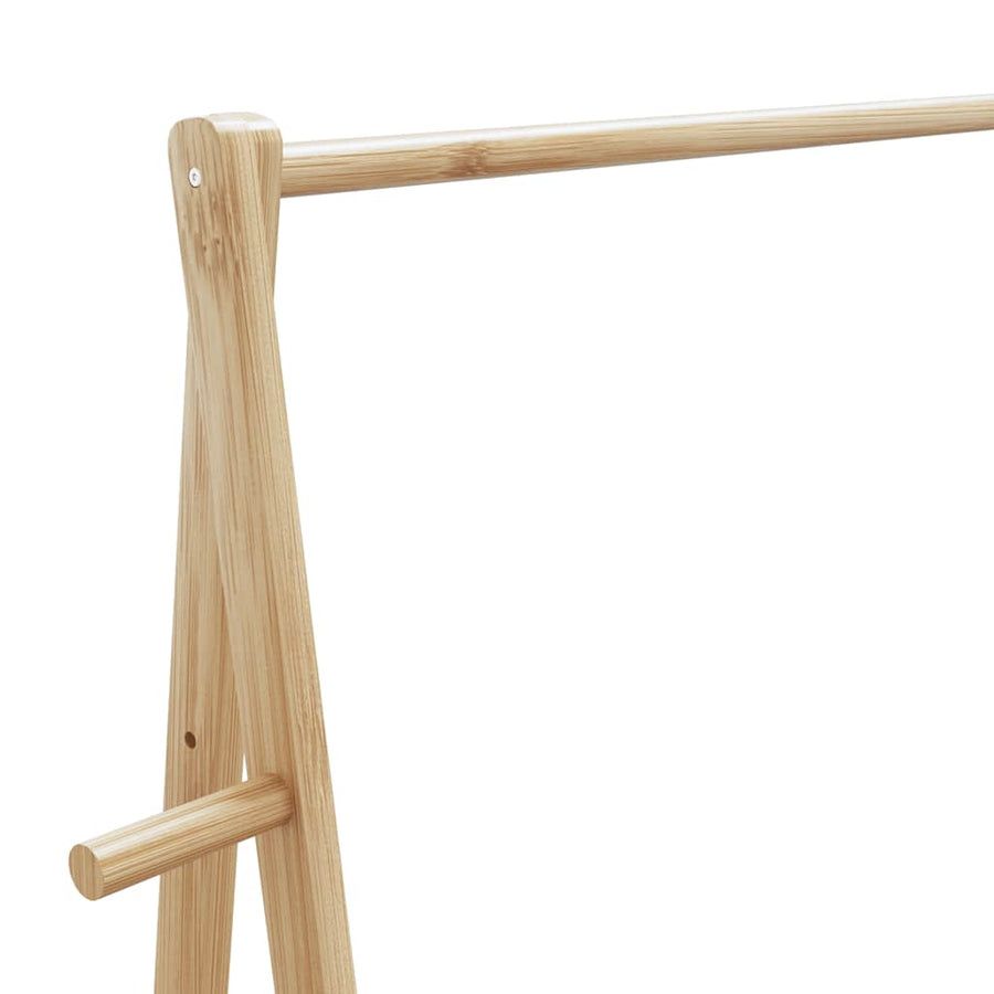 Kledingrek Met Schappen 132X45,5X150,5 Cm 132 cm Bamboe