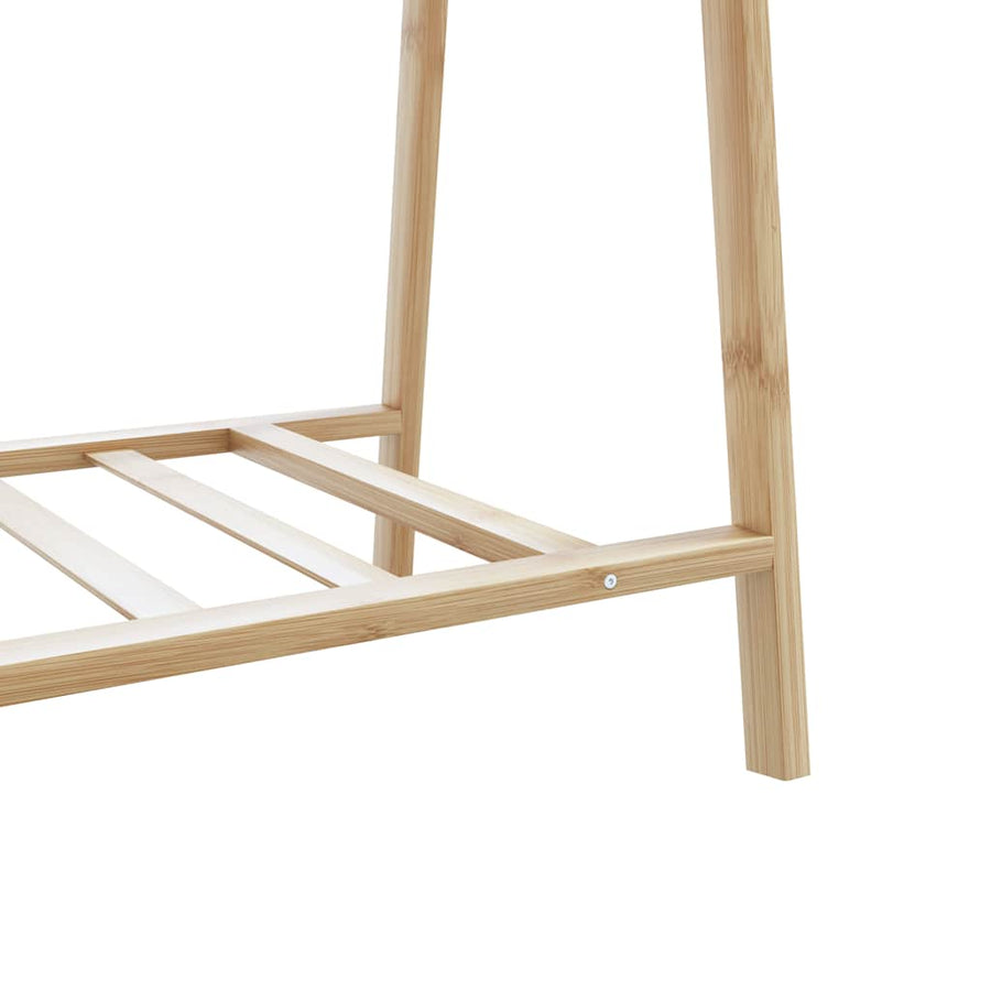 Kledingrek Met Schappen 132X45,5X150,5 Cm 132 cm Bamboe