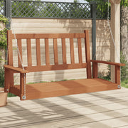 Tuinschommelbank massief vurenhout bruin 115x65x63 cm