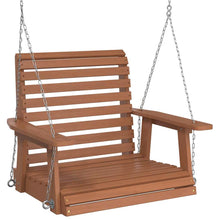Tuinschommelstoel Met Metalen Kettingen Massief Vurenhout 72 x 63 x 56 cm Bruin