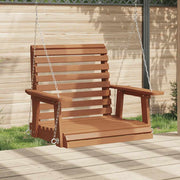 Tuinschommelstoel massief vurenhout bruin 72x63x56 cm