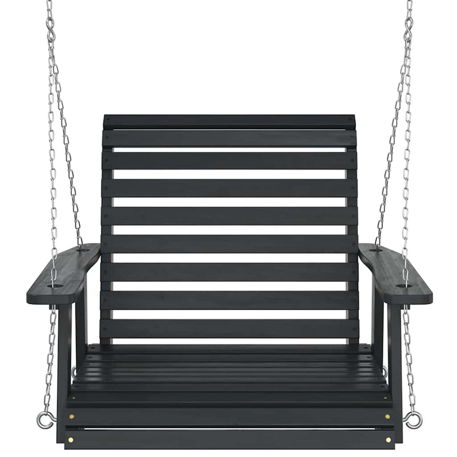 Tuinschommelstoel Met Metalen Kettingen Massief Vurenhout 72 x 63 x 56 cm