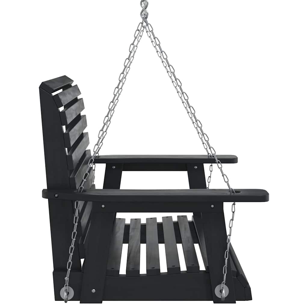 Tuinschommelstoel Met Metalen Kettingen Massief Vurenhout 72 x 63 x 56 cm