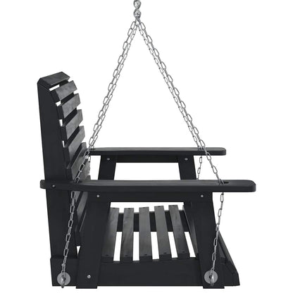 Tuinschommelstoel Met Metalen Kettingen Massief Vurenhout 72 x 63 x 56 cm