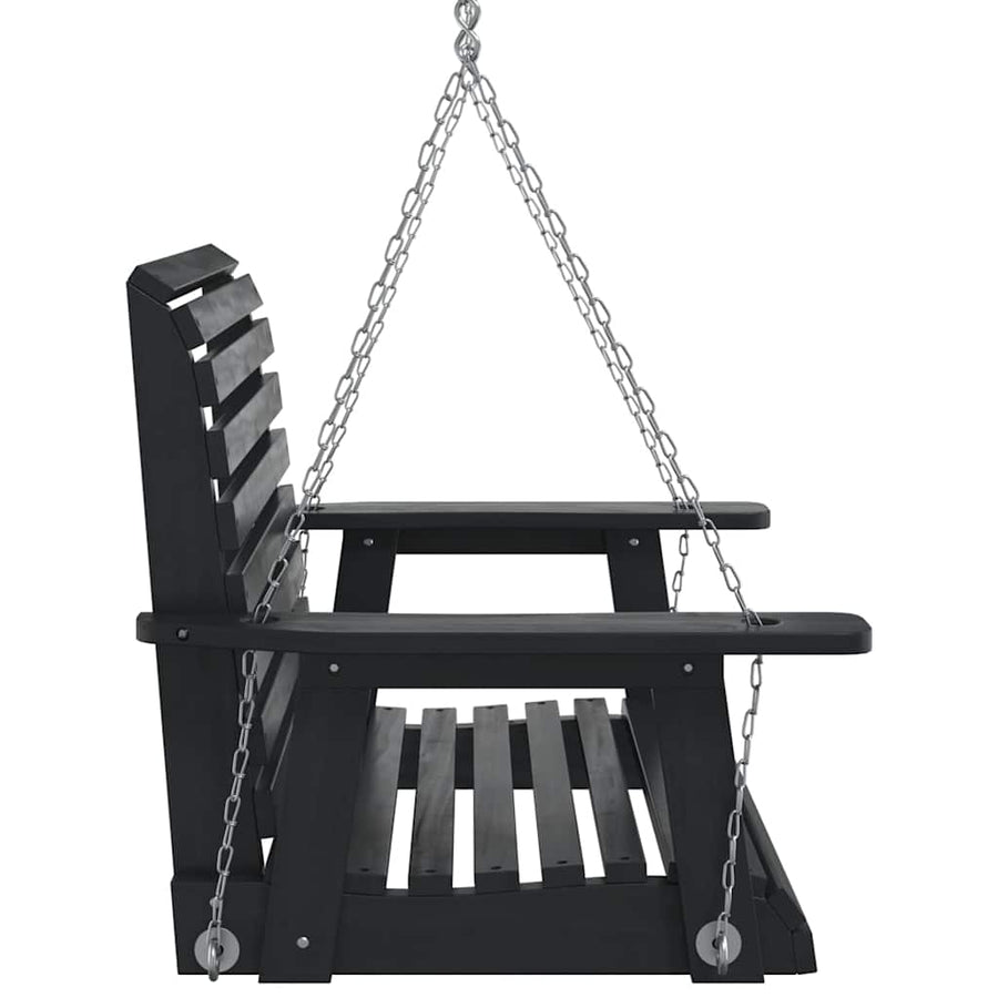 Tuinschommelstoel Met Metalen Kettingen Massief Vurenhout 72 x 63 x 56 cm