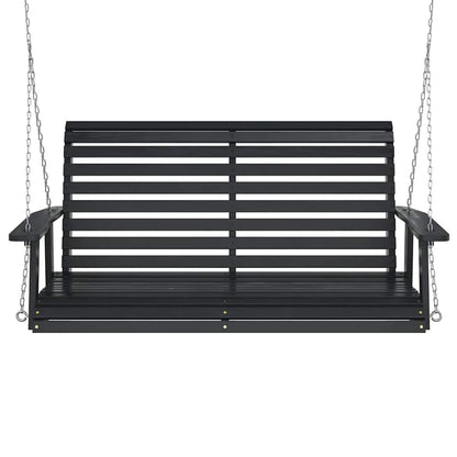 Tuinschommelbank Met Metalen Kettingen Massief Vurenhout 122.5 x 63 x 56 cm