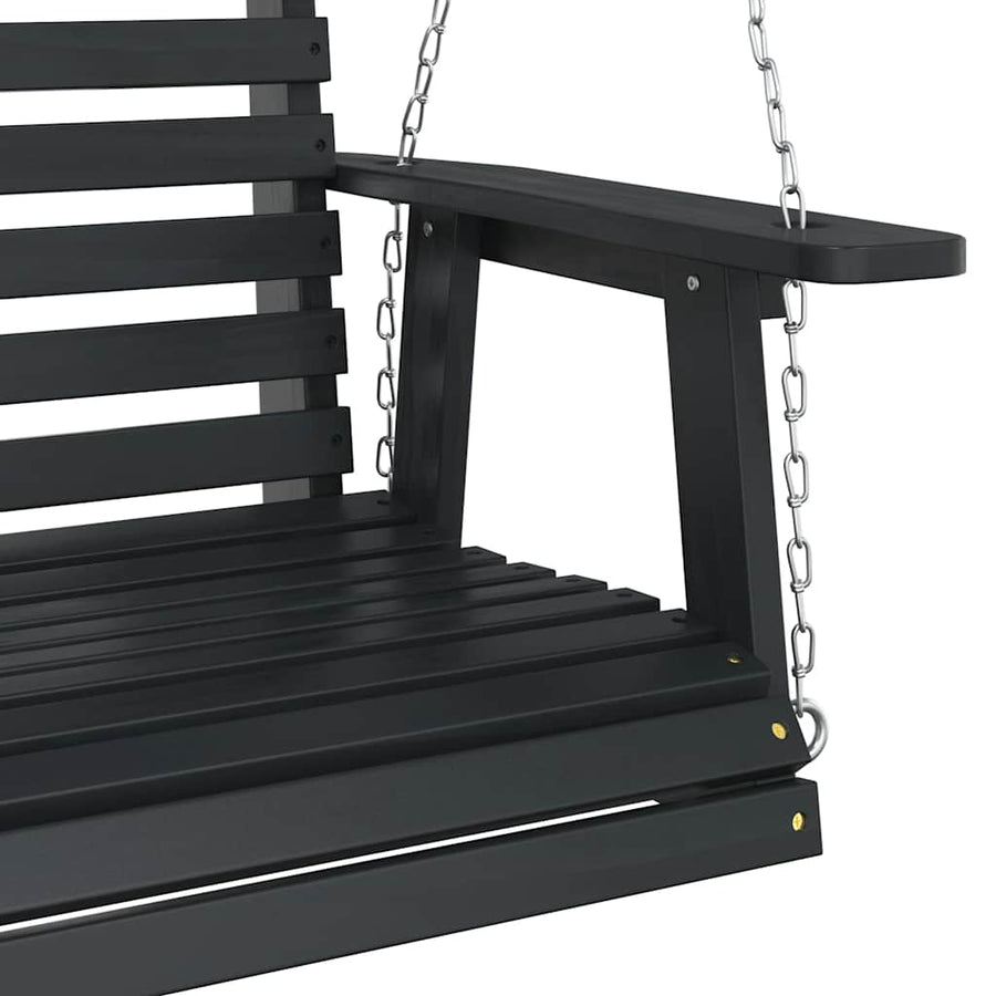Tuinschommelbank Met Metalen Kettingen Massief Vurenhout 122.5 x 63 x 56 cm
