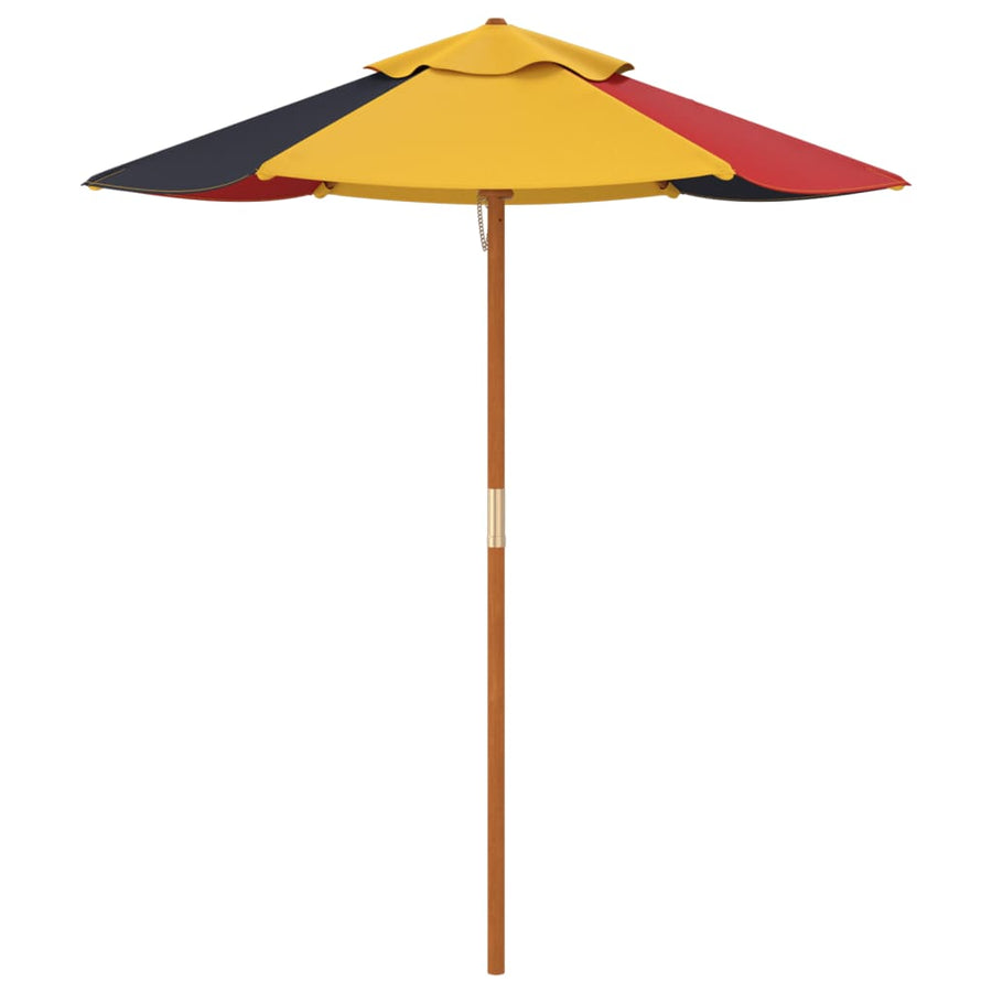 Parasol Voor Kinderen Met Houten Paal Ø120X140 Cm Multikleur