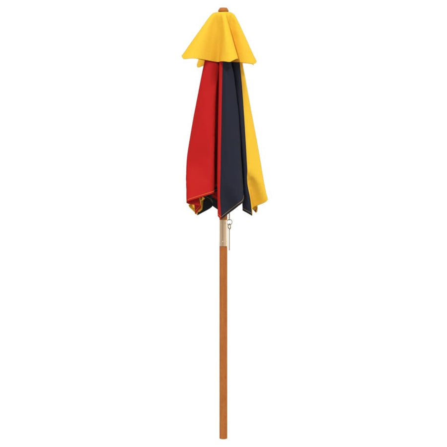 Parasol Voor Kinderen Met Houten Paal Ø120X140 Cm Multikleur