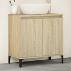 Wastafelkast 58x33x60 cm bewerkt hout sonoma eiken