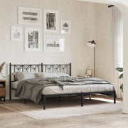 Bedframe metaal zwart 180x200 cm