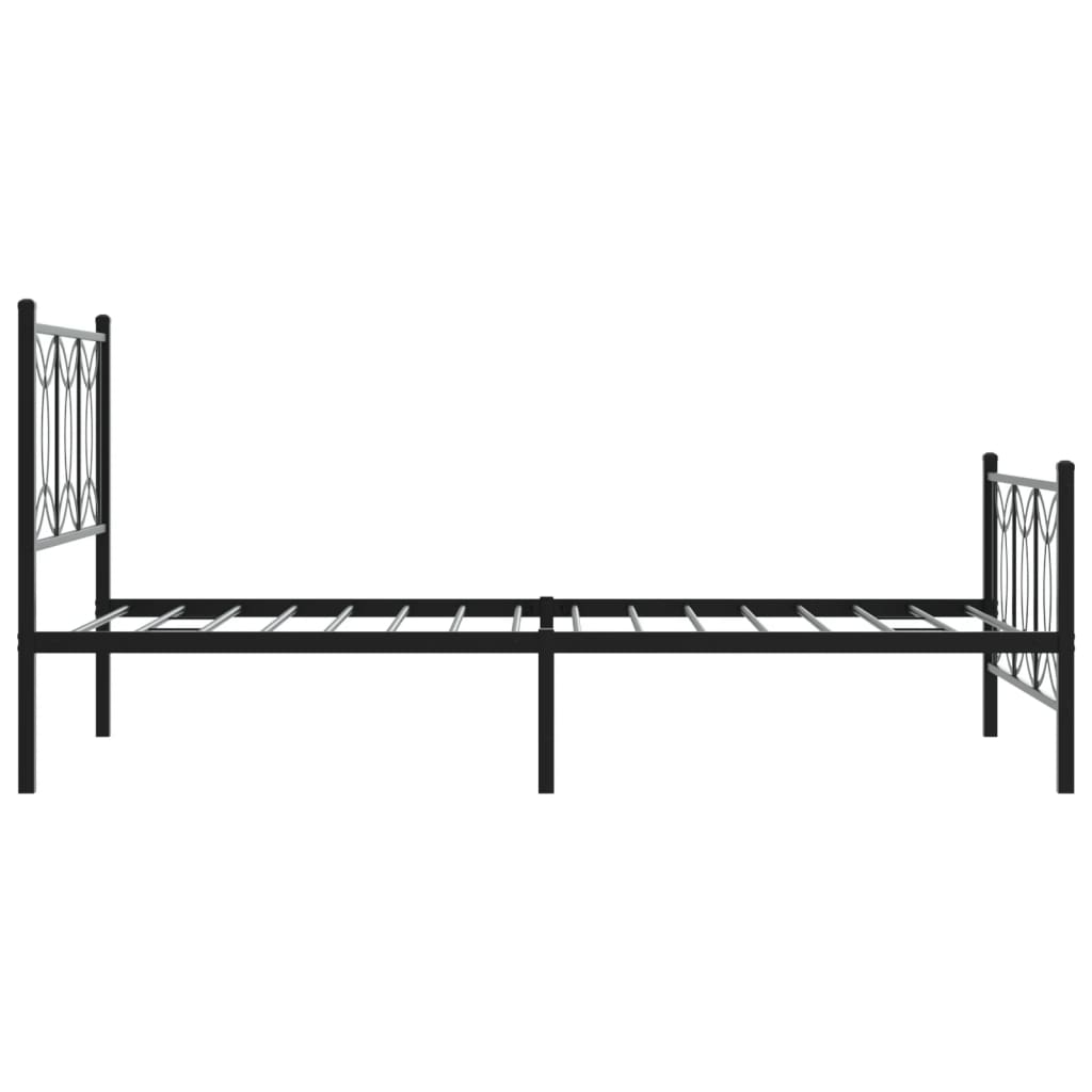 Bedframe Met Hoofd- En Voeteneinde Metaal 100 x 200 cm