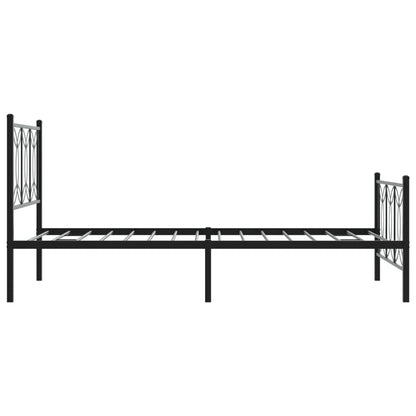 Bedframe Met Hoofd- En Voeteneinde Metaal 100 x 200 cm