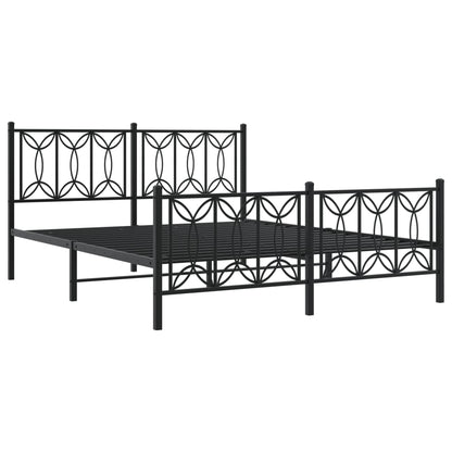 Bedframe Met Hoofd- En Voeteneinde Metaal 150 x 200 cm