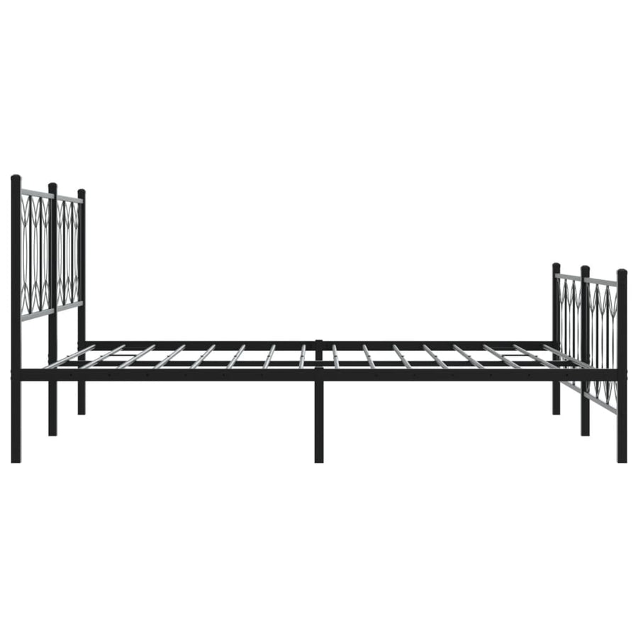 Bedframe Met Hoofd- En Voeteneinde Metaal 150 x 200 cm