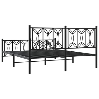Bedframe Met Hoofd- En Voeteneinde Metaal 150 x 200 cm