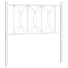 Hoofdbord 75 cm metaal wit