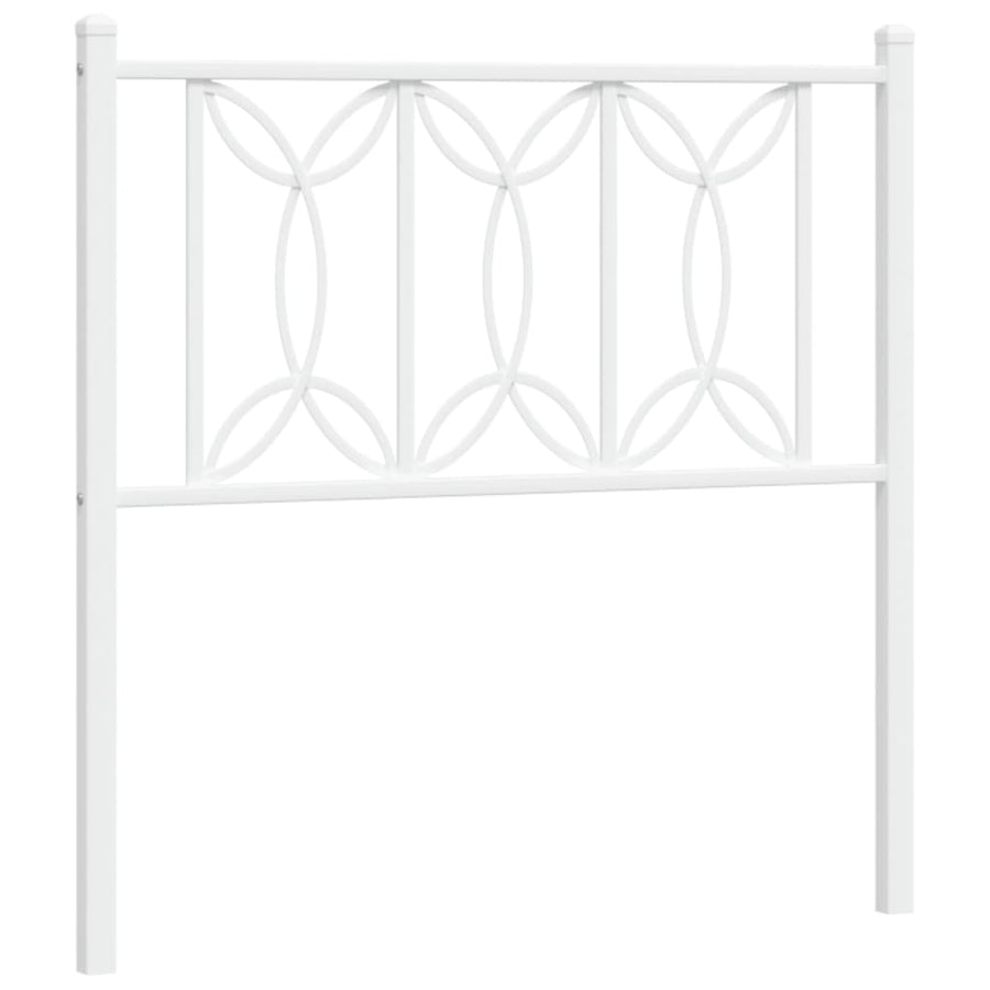Hoofdbord 75 cm metaal wit