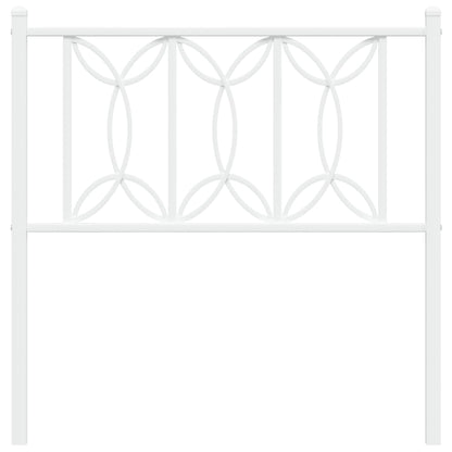 Hoofdbord 75 cm metaal wit