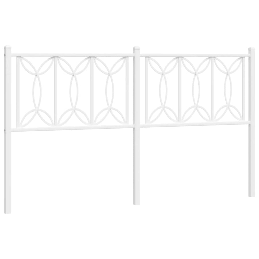 Hoofdbord Metaal 150 cm Wit