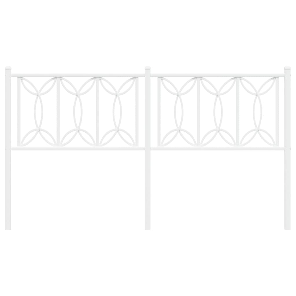 Hoofdbord Metaal 150 cm Wit