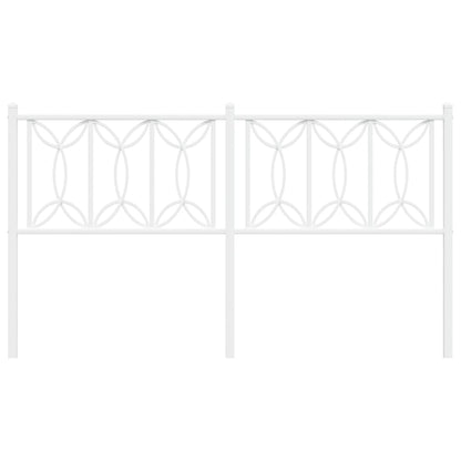 Hoofdbord Metaal 150 cm Wit