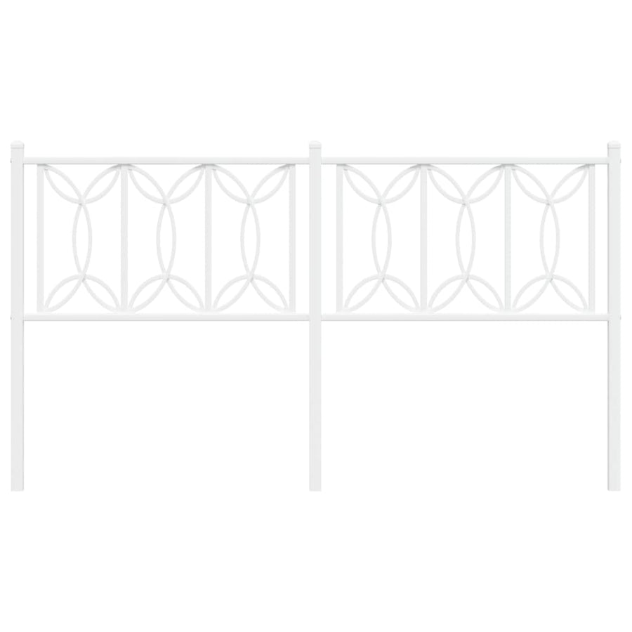 Hoofdbord Metaal 150 cm Wit