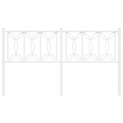 Hoofdbord Metaal 160 cm Wit