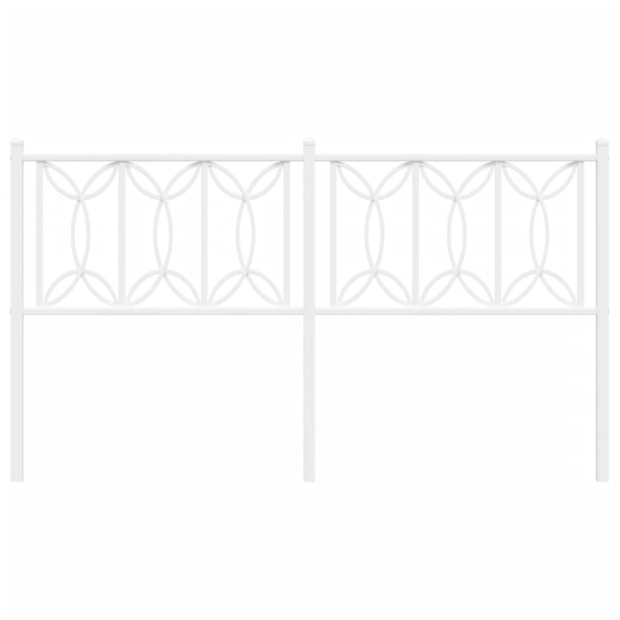Hoofdbord Metaal 160 cm Wit