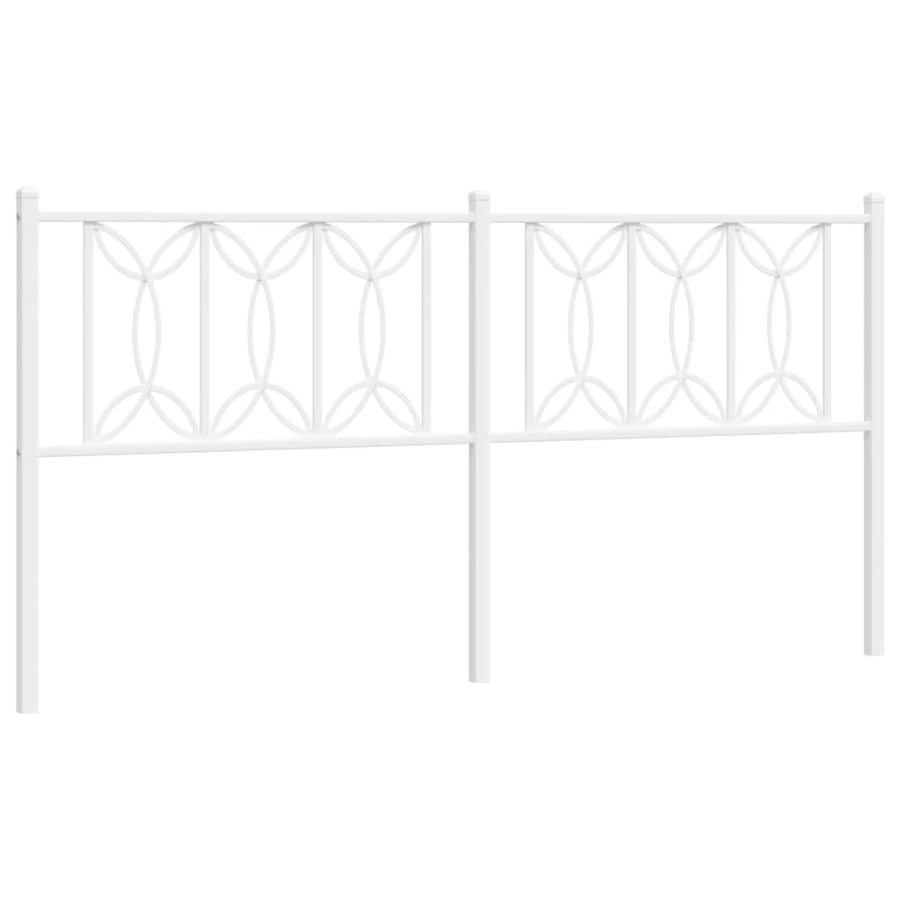 Hoofdbord 180 cm metaal wit