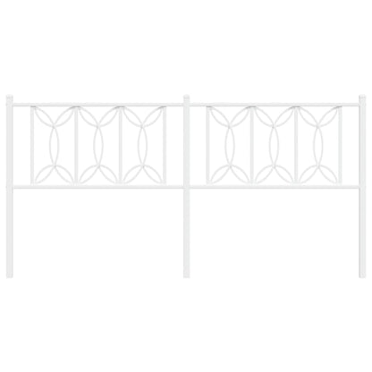 Hoofdbord 180 cm metaal wit