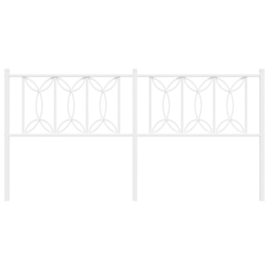 Hoofdbord 180 cm metaal wit